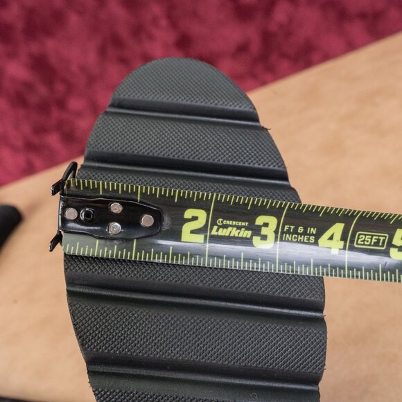 Stuart Weitzman Women 5050 Lift Black Leather Block Heel Lug OTK Boots sz 7 - Picture 6 of 10